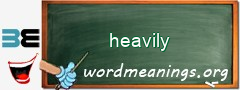WordMeaning blackboard for heavily